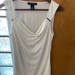 White House Black Market Scoop Neck Top